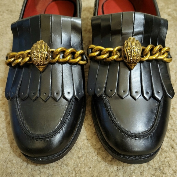 Kurt Geiger Chelsea Formal Loafer in Black with Eagle - Picture 2 of 9